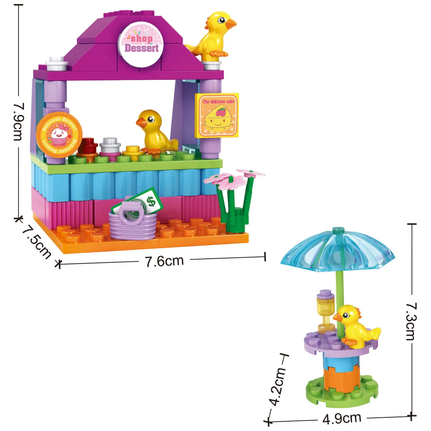 Bouwset Eenden Paradijs Toetjeskraam - 84dlg. Best