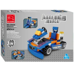 Bouwset 3in1 Voertuigen - 124 dlg. Hot