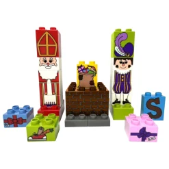 Bouwset Junior Sint en Piet Schoorsteen met Pakjes - 27st.>