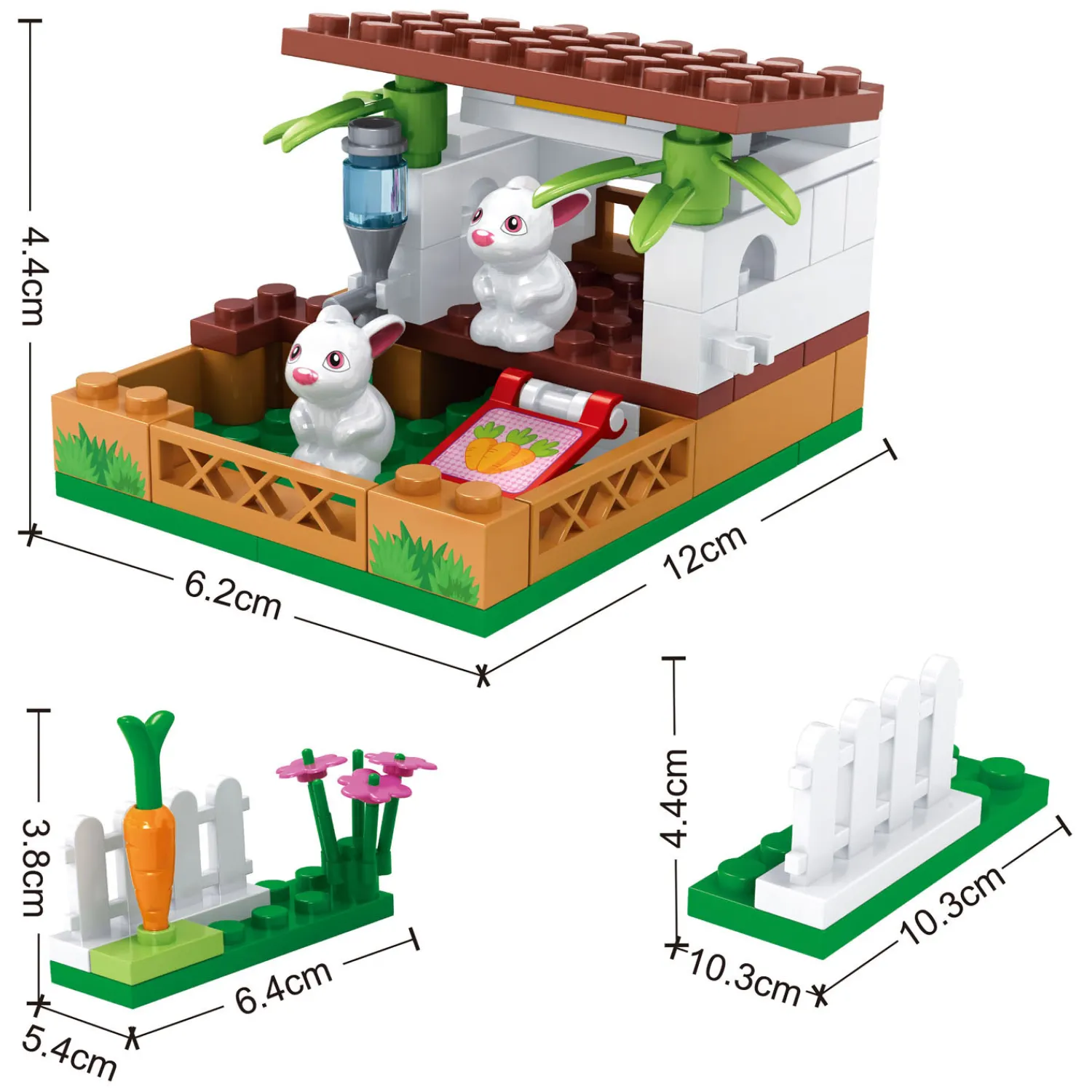 Bouwset Konijnen Verzorgplaats - 73dlg.- Online