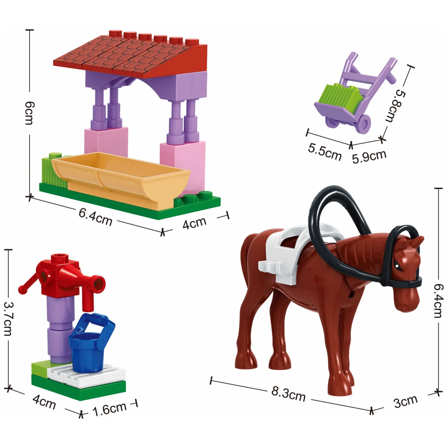 Bouwset Paarden Verzorging - 45dlg.- Best