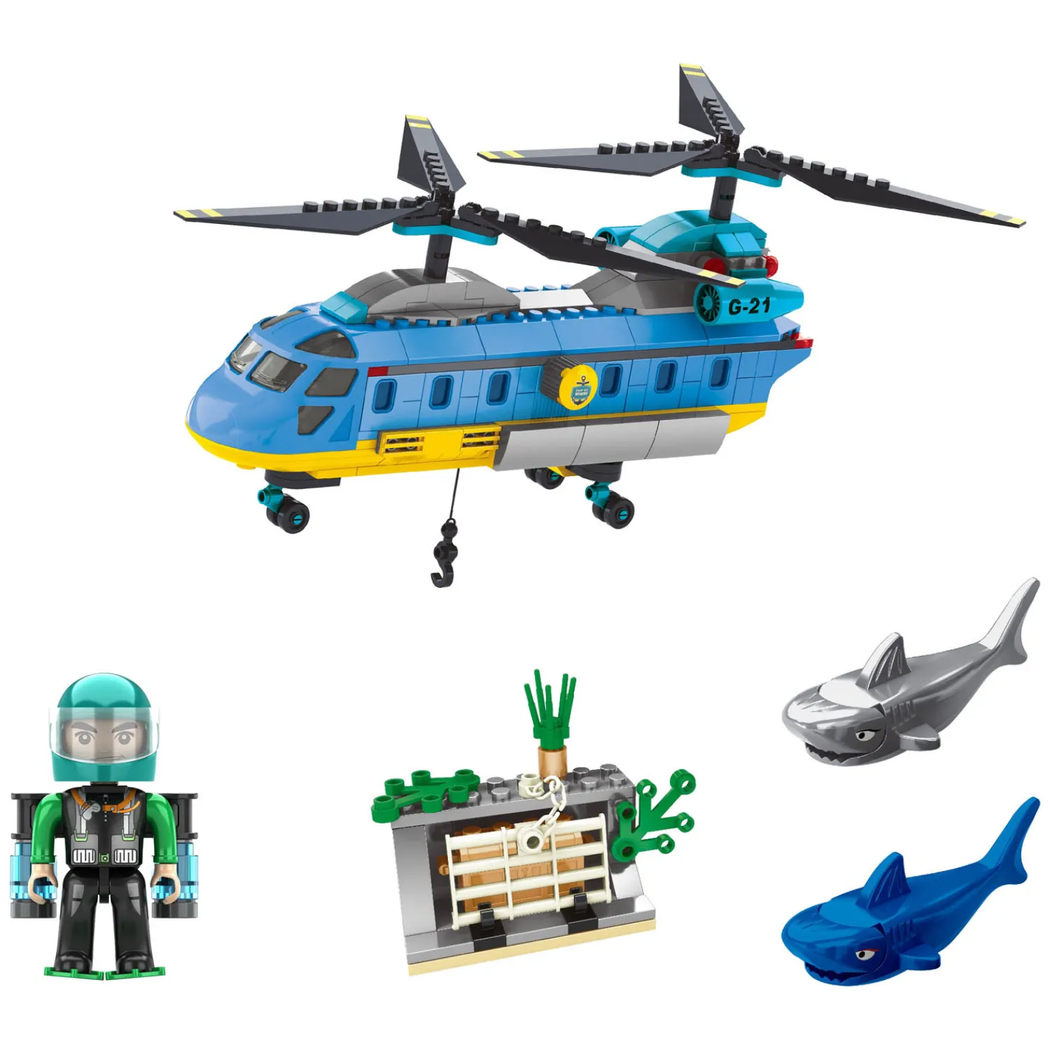 Bouwset Poolmissie Onderwater Missie - 344dlg. Hot