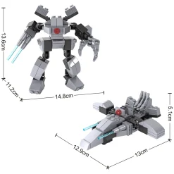 Bouwset Transformeer Robot / Spaceship - 81dlg><noscript><img width=