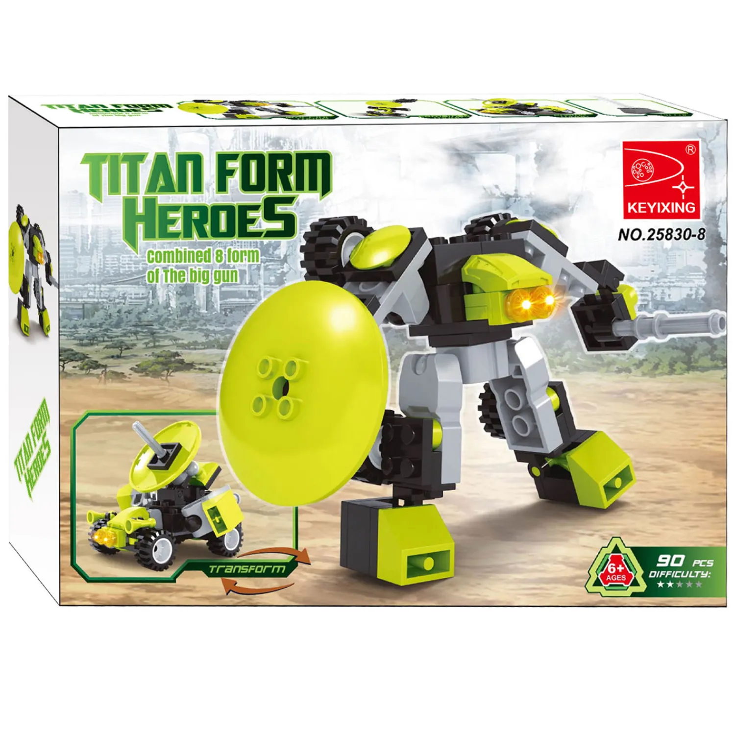 Bouwset Transformeer Robot / Ruimtewagen - 90dlg> Discount