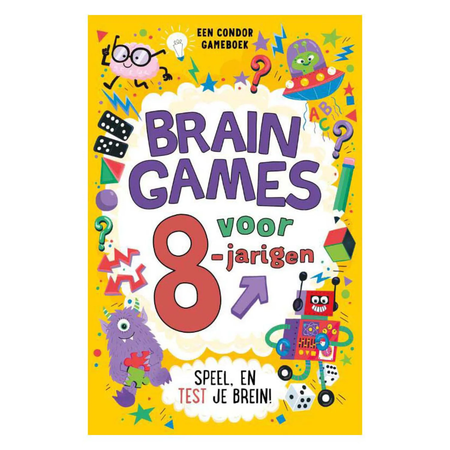 Braingames voor 8-jarigen Spelletjesboek-WPG Uitgevers Discount