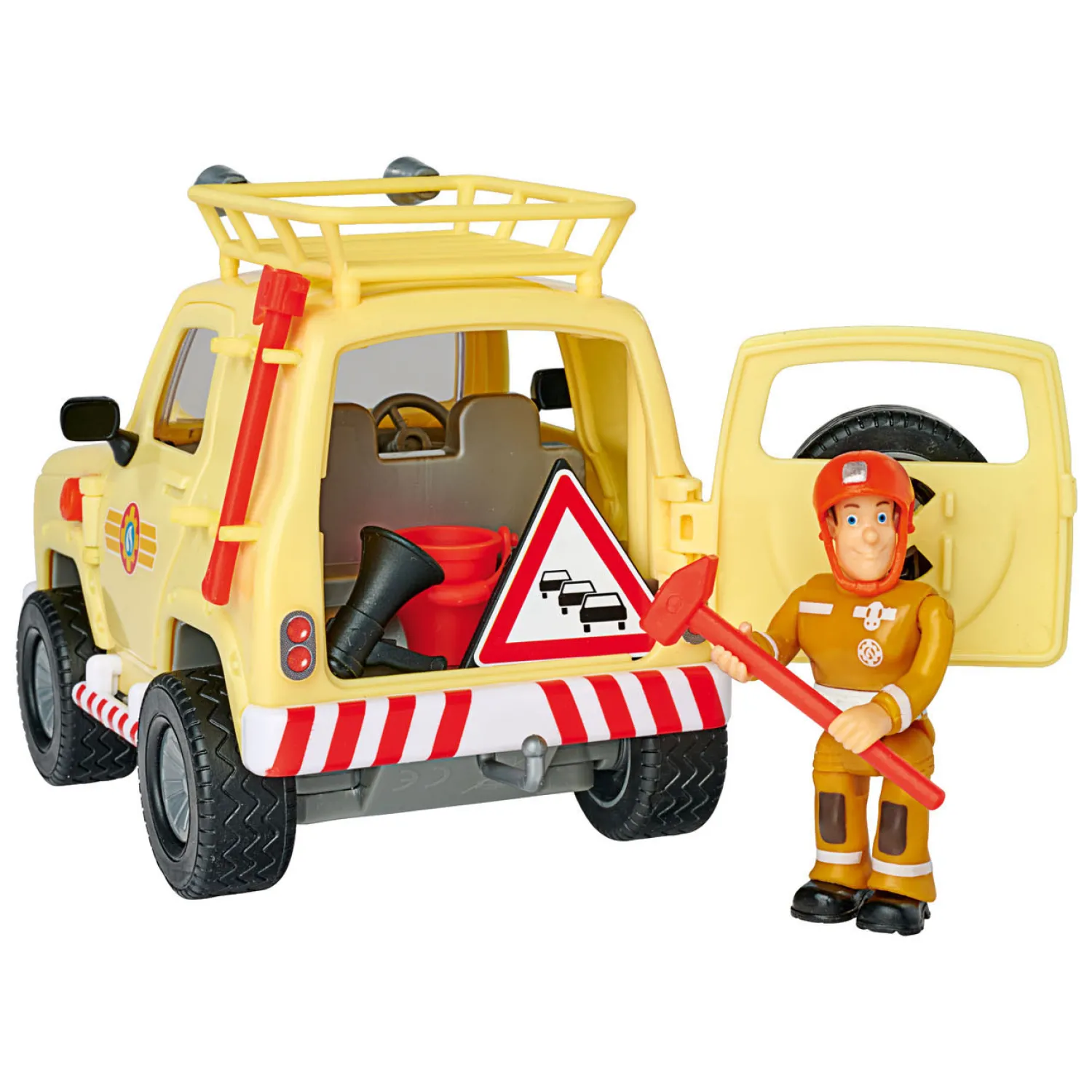 Brandweerman Sam Mountain 4x4 Jeep met Figuur-Simba Best
