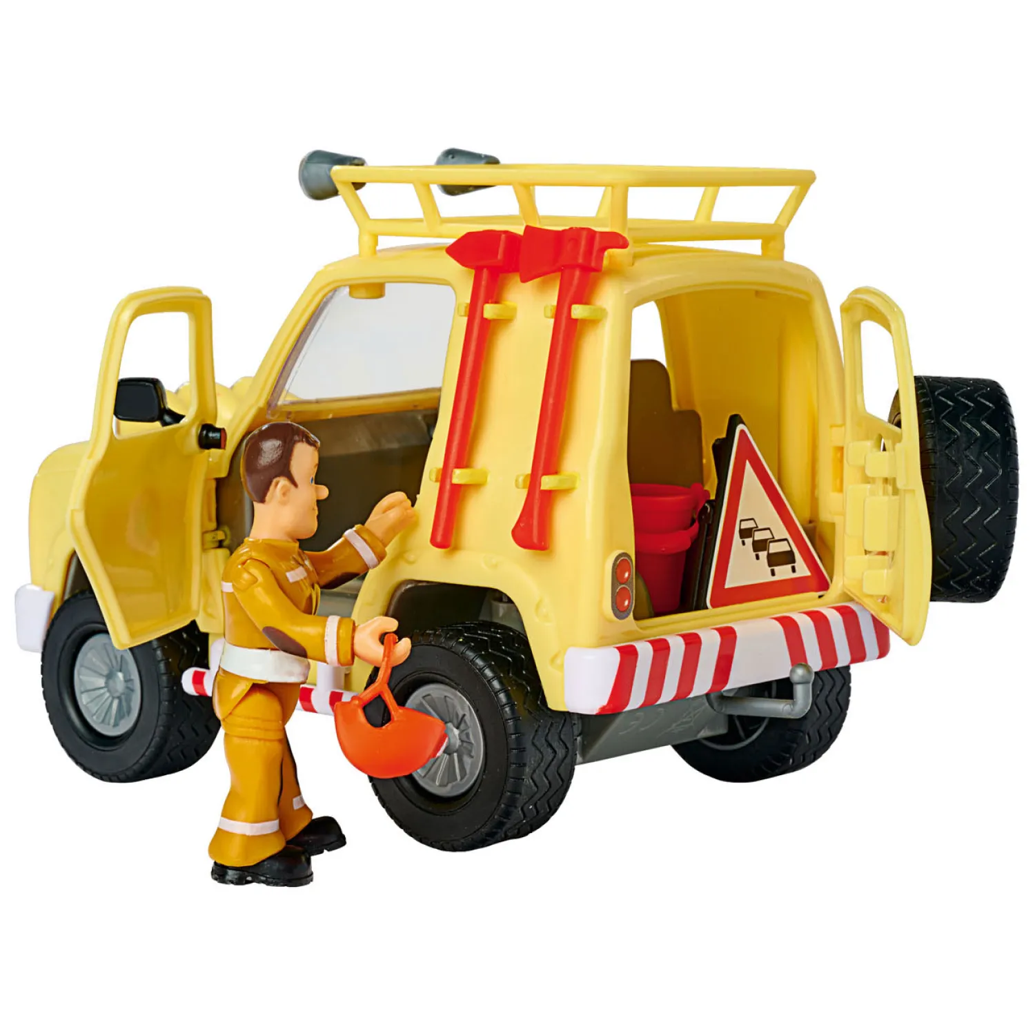 Brandweerman Sam Mountain 4x4 Jeep met Figuur-Simba Best