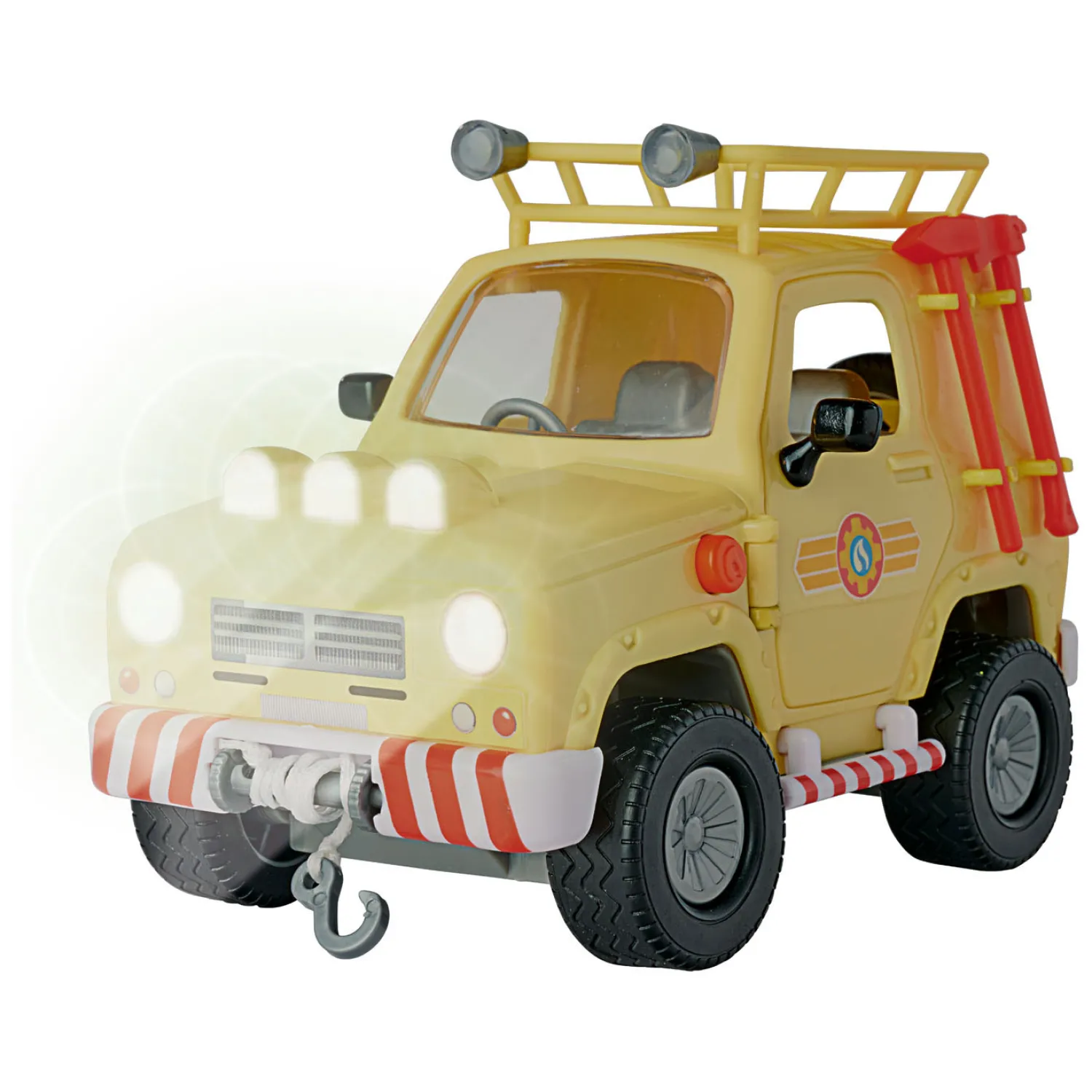 Brandweerman Sam Mountain 4x4 Jeep met Figuur-Simba Best