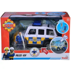 Brandweerman Sam Politie Auto 4x4 met Figuur>Simba Outlet