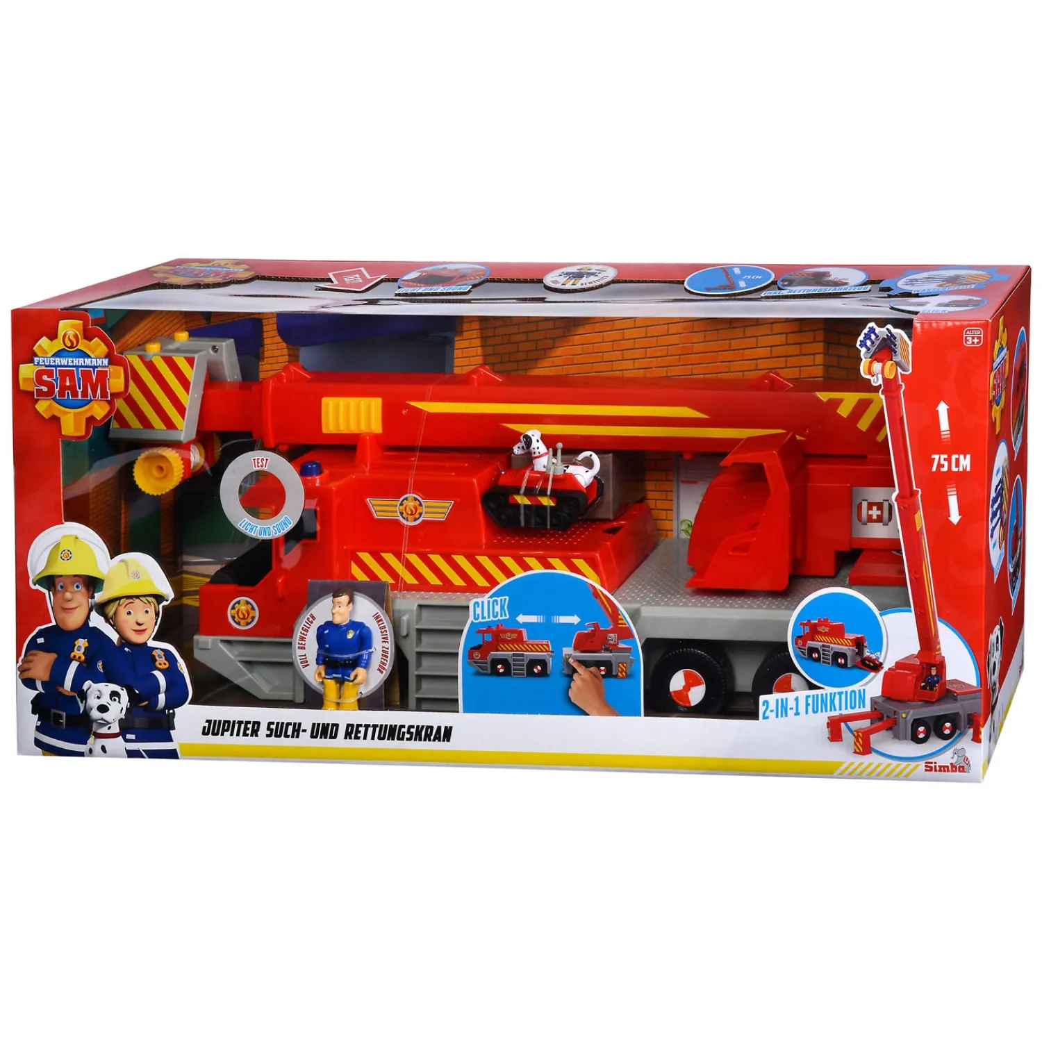 Brandweerman Sam Reddingskraan 2in1>Simba Hot