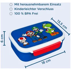 Broodtrommel Super Mario Blauw><noscript><img width=