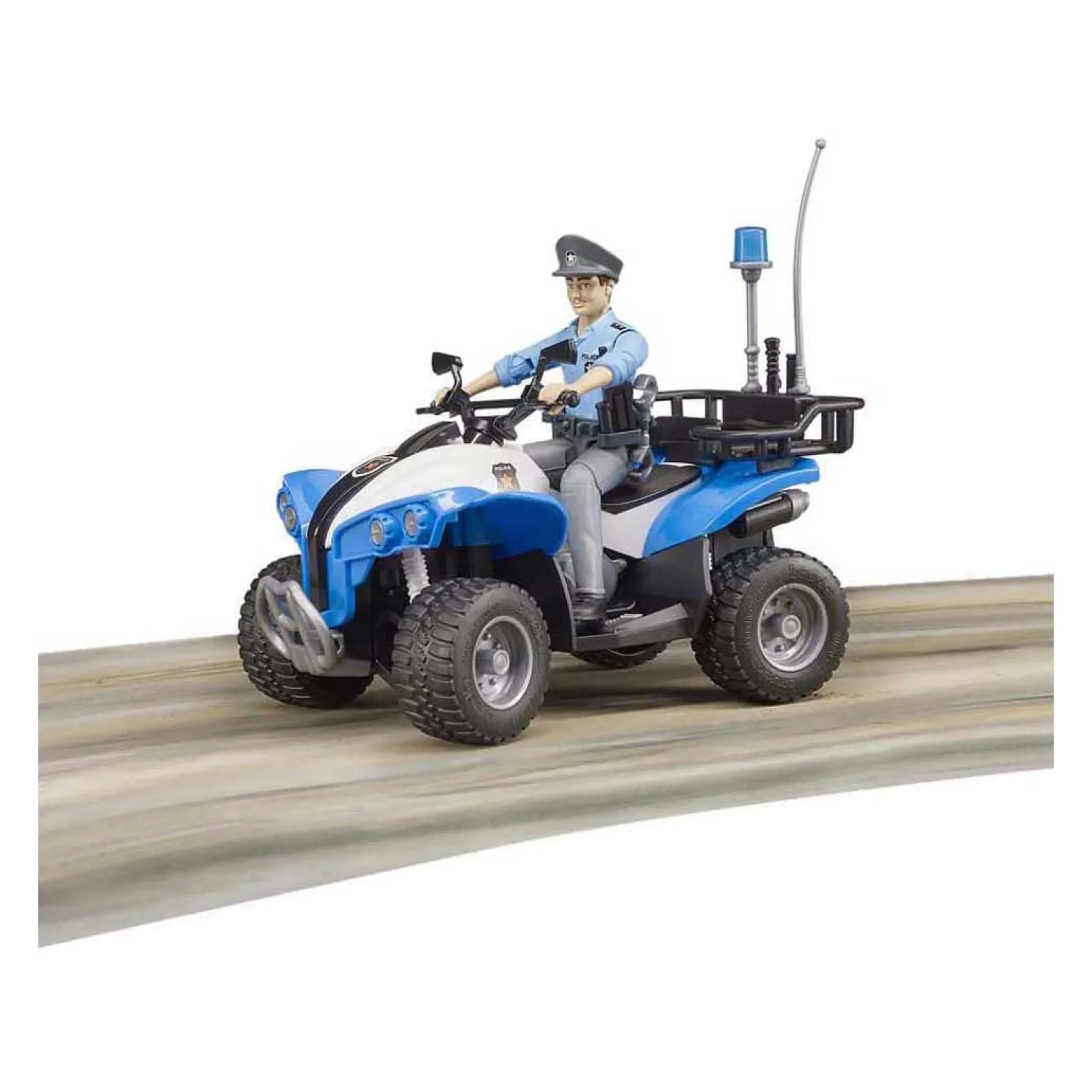 Bruder Bworld Politie Quad met Agente 1:16 Hot