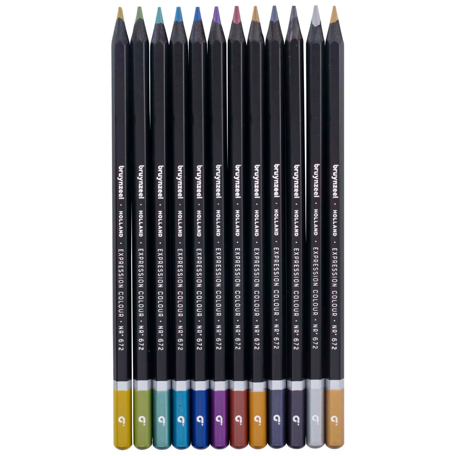 Bruynzeel Expression Kleurpotloden metallic Tinten Blik 12 Best