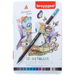 Bruynzeel Expression Kleurpotloden metallic Tinten Blik 12 Best