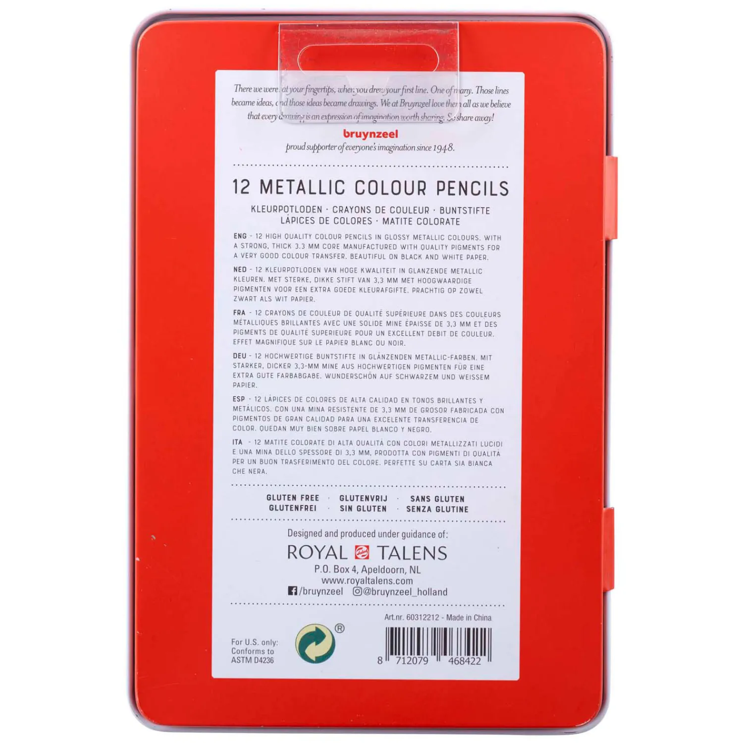 Bruynzeel Expression Kleurpotloden metallic Tinten Blik 12 Best