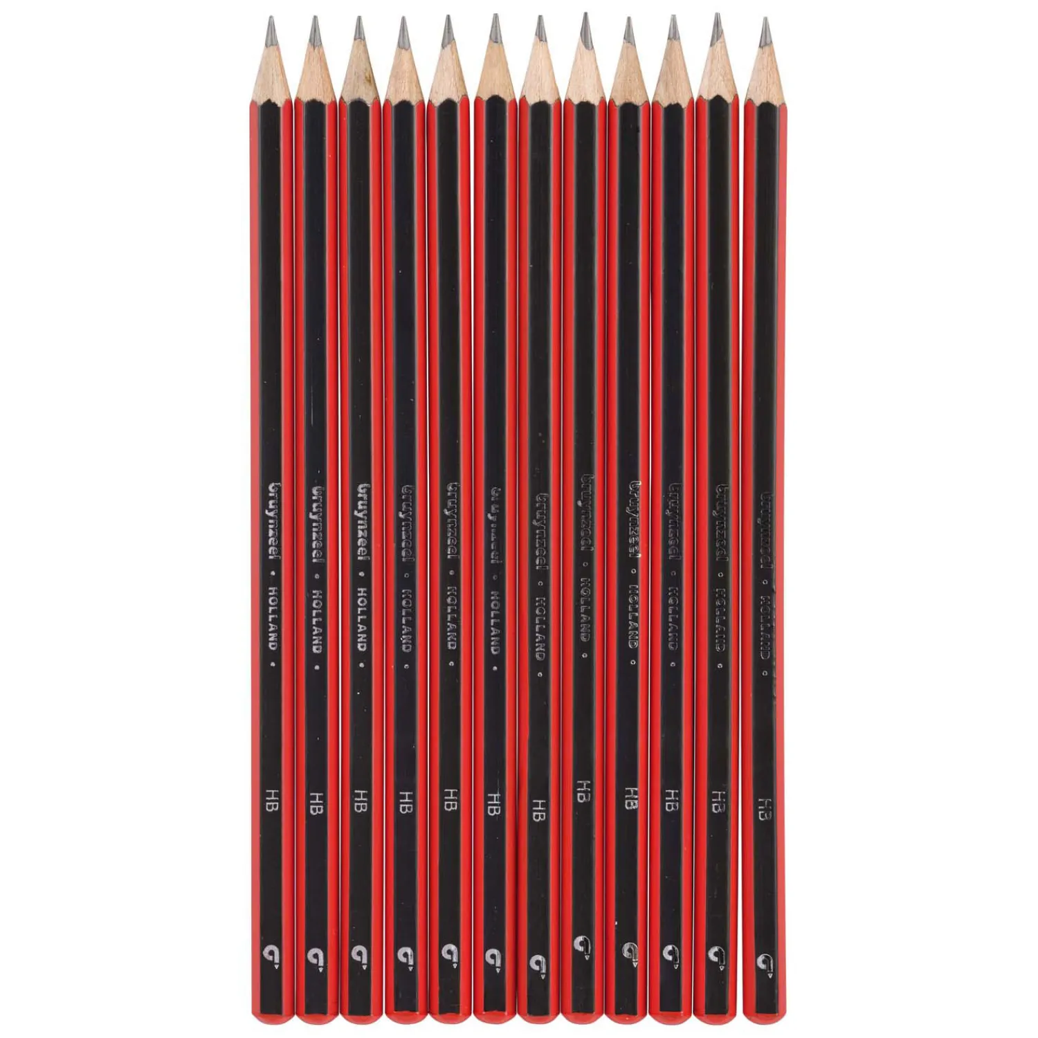 Hb Grafietpotlood Zwart/Rood>Bruynzeel Clearance