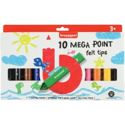 Kids Mega Viltstiften, 10st.-Bruynzeel Outlet
