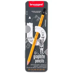 Bruynzeel Teens Burotek Blik 6 Grafietpotloden Clearance