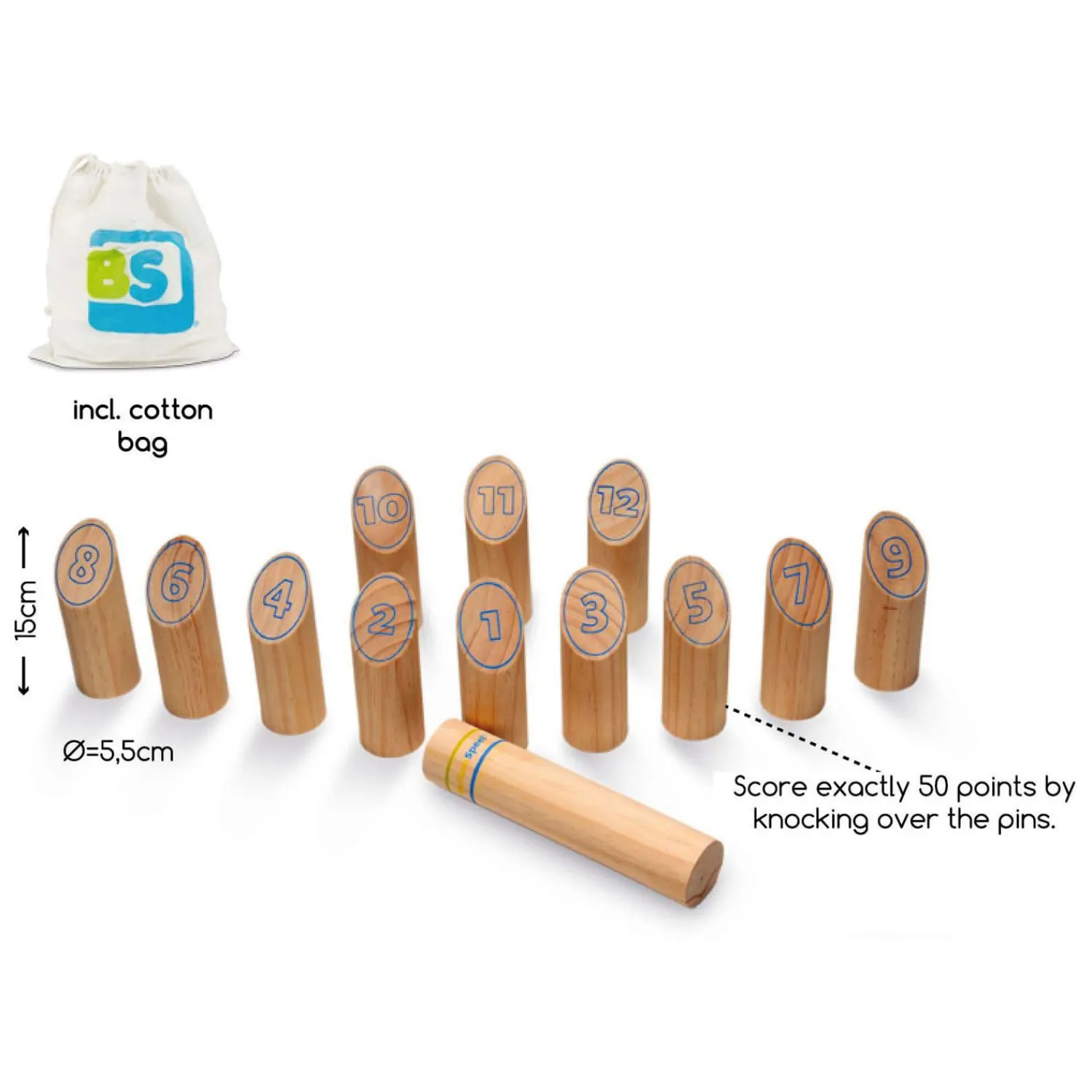 Fins Houten Werpspel-BS Toys Hot