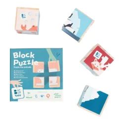 BS Toys Houten Blokkenpuzzel, 4st. Hot