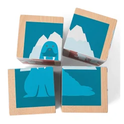 BS Toys Houten Blokkenpuzzel, 4st. Hot