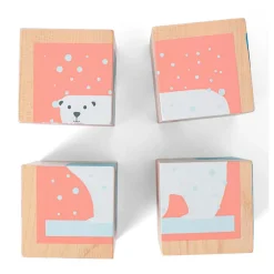 BS Toys Houten Blokkenpuzzel, 4st. Hot