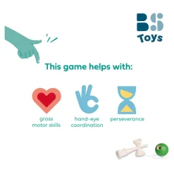 Houten Kendama Vang- en Werpspel><noscript><img width=