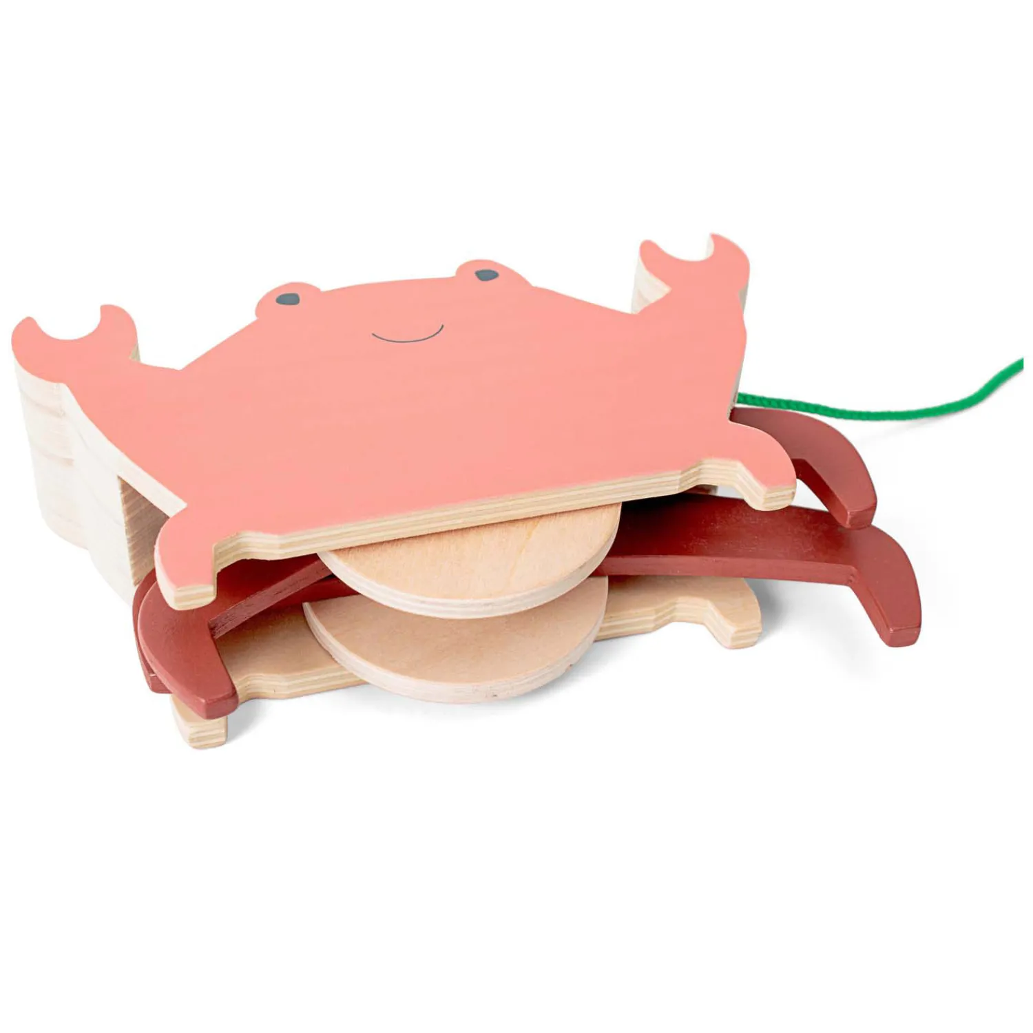 BS Toys Houten Krab met Trekkoord Discount