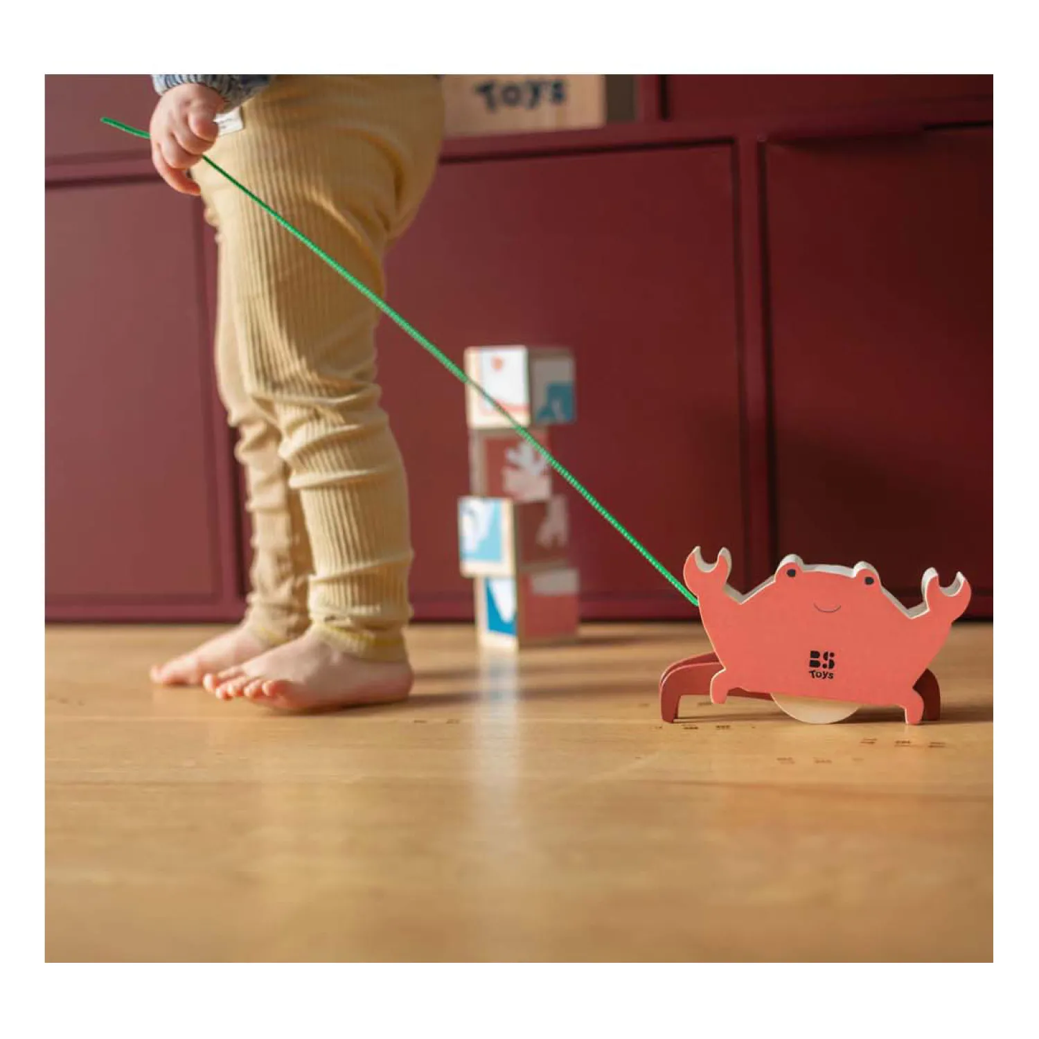BS Toys Houten Krab met Trekkoord Discount