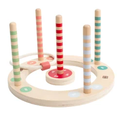 BS Toys Houten Ringwerpspel met Strepen, 7dlg. New