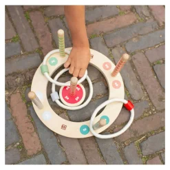 BS Toys Houten Ringwerpspel met Strepen, 7dlg. New