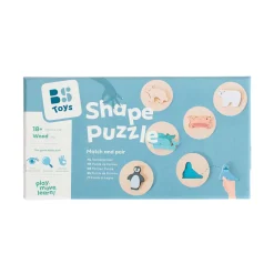 Houten Vormenpuzzel, 6st.-BS Toys