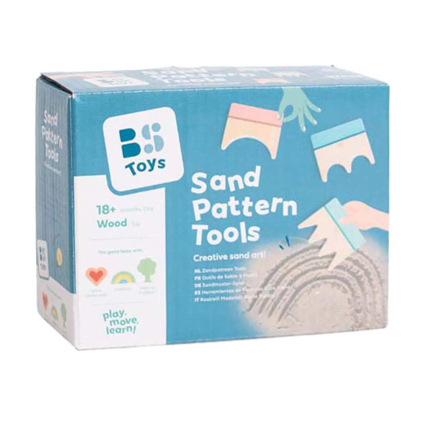 BS Toys Houten Zandpatroon Kammen, 3dlg. Best