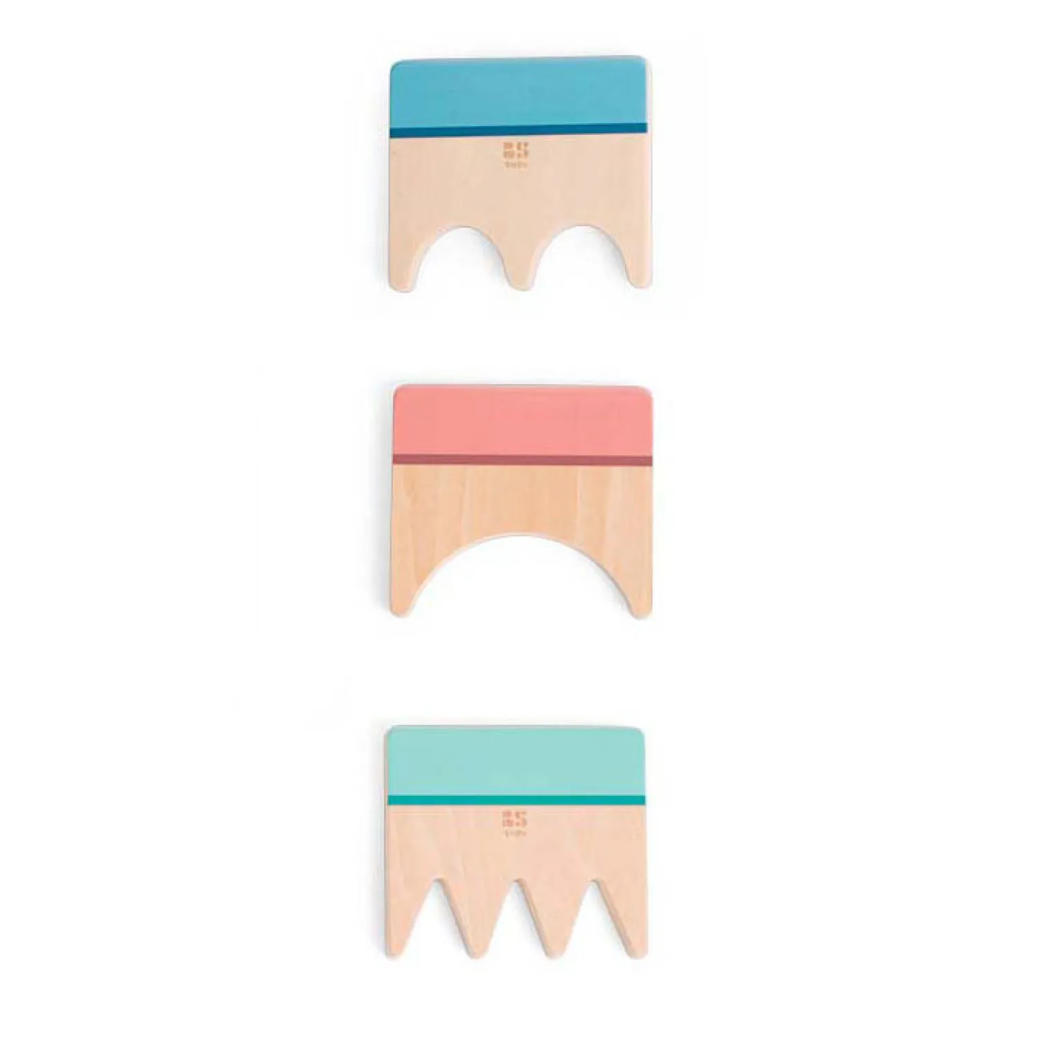 BS Toys Houten Zandpatroon Kammen, 3dlg. Best