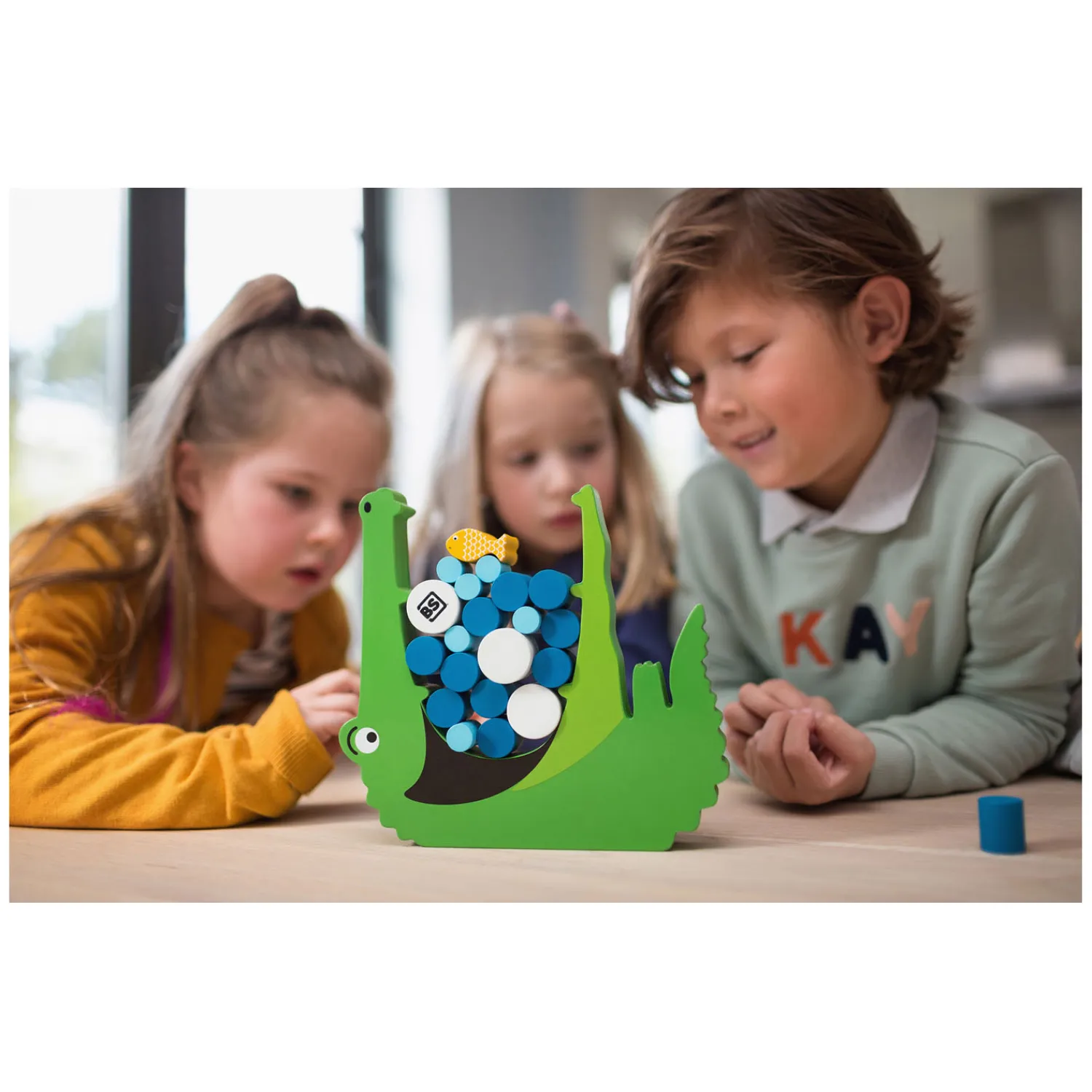 Krokodil Hout - Balans en Stapelspel-BS Toys Clearance