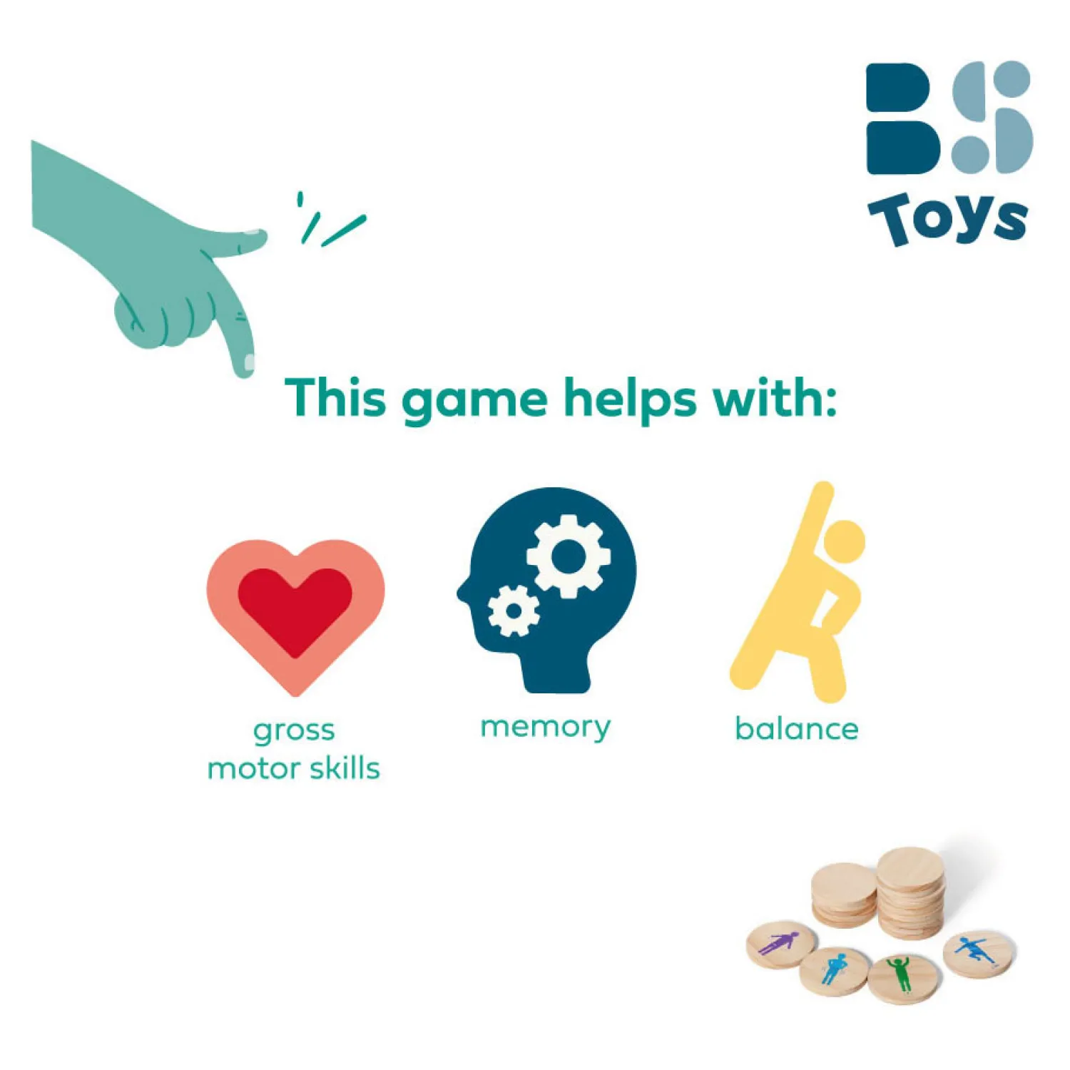 Moves Beweegspel, 18dlg.-BS Toys New