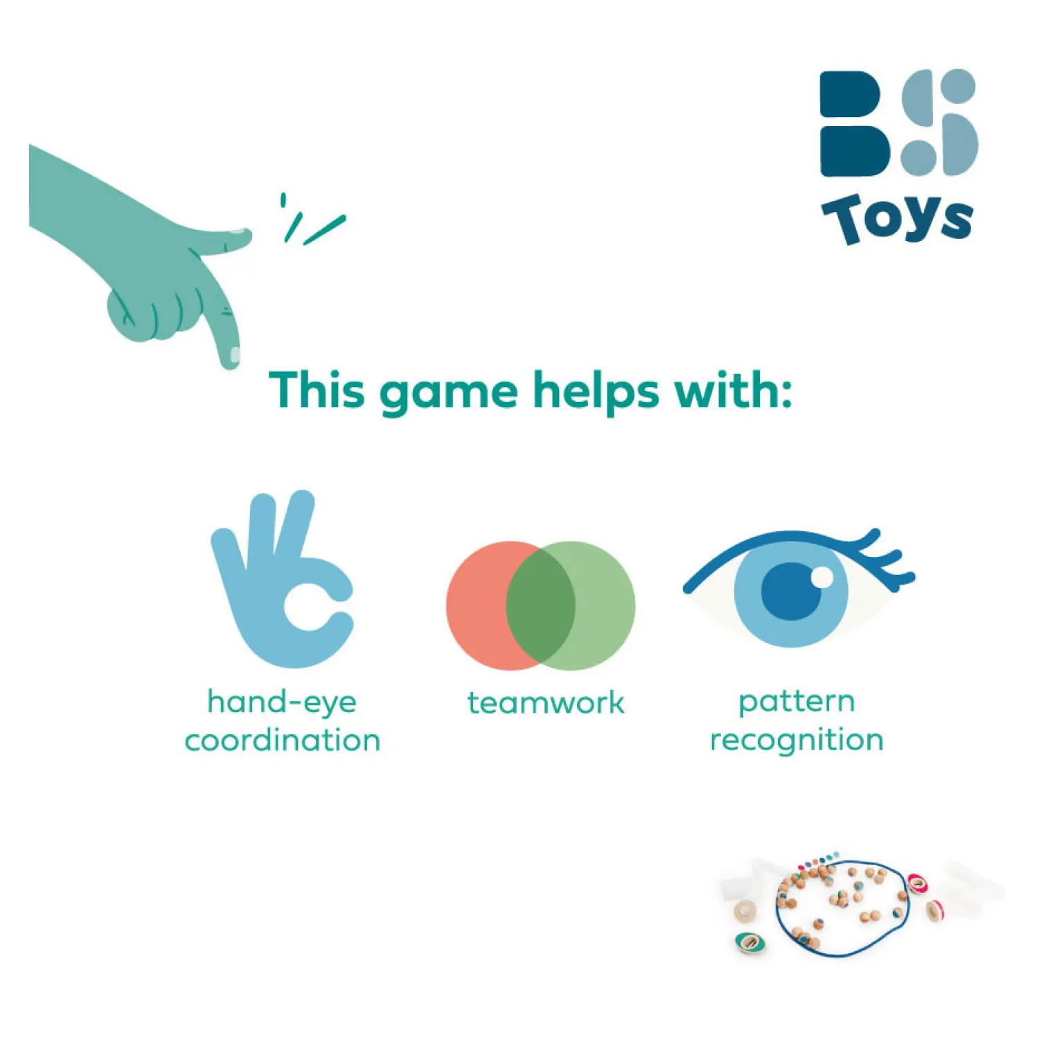 BS Toys Plop It! Houten Spel Clearance