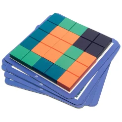 Vierkant Puzzel Hout - Vormenspel-BS Toys