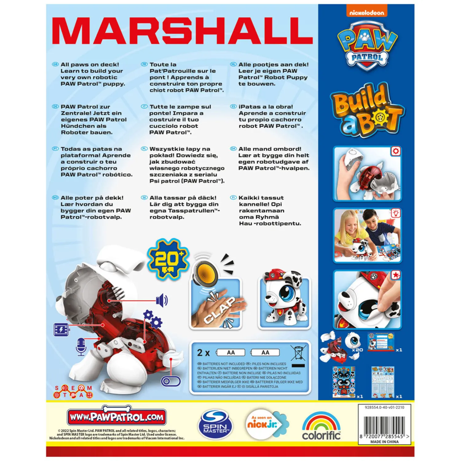 Goliath Games Build a Bot PAW Patrol Marshall - Interactieve Robot New