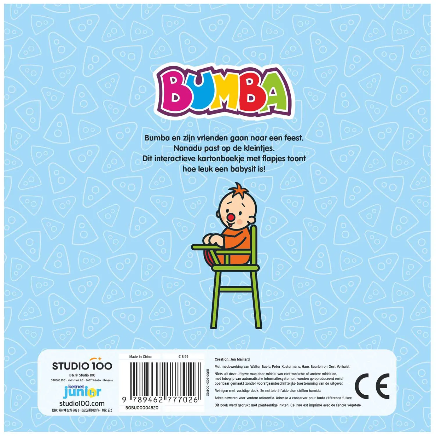Bumba Kartonboek - De Babysit>Studio 100 Online