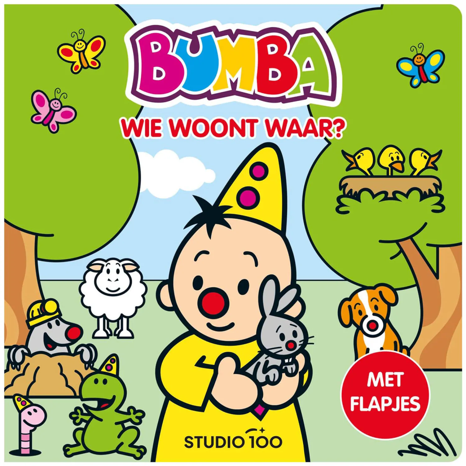 Bumba Kartonboek met Flapjes - Wie woont Waar?>Studio 100 Best
