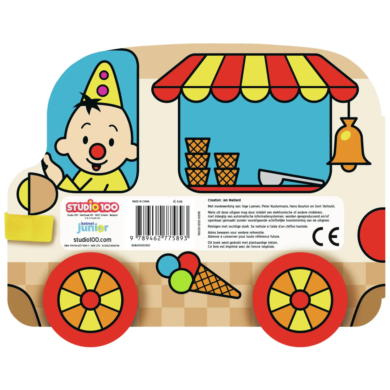 Bumba Kartonboek met Wielen De IJsjeskar-Studio 100 Sale