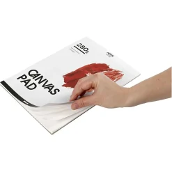 Canvas Blok Wit A4 280gr, 10 Vellen>Creativ Company Online