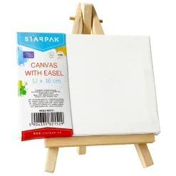 Canvas met Ezel, 12x16cm New