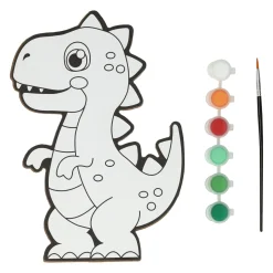 Canvas Schilderen - Dino - incl Penseel en 6 kleuren verf>Wins Holland Online