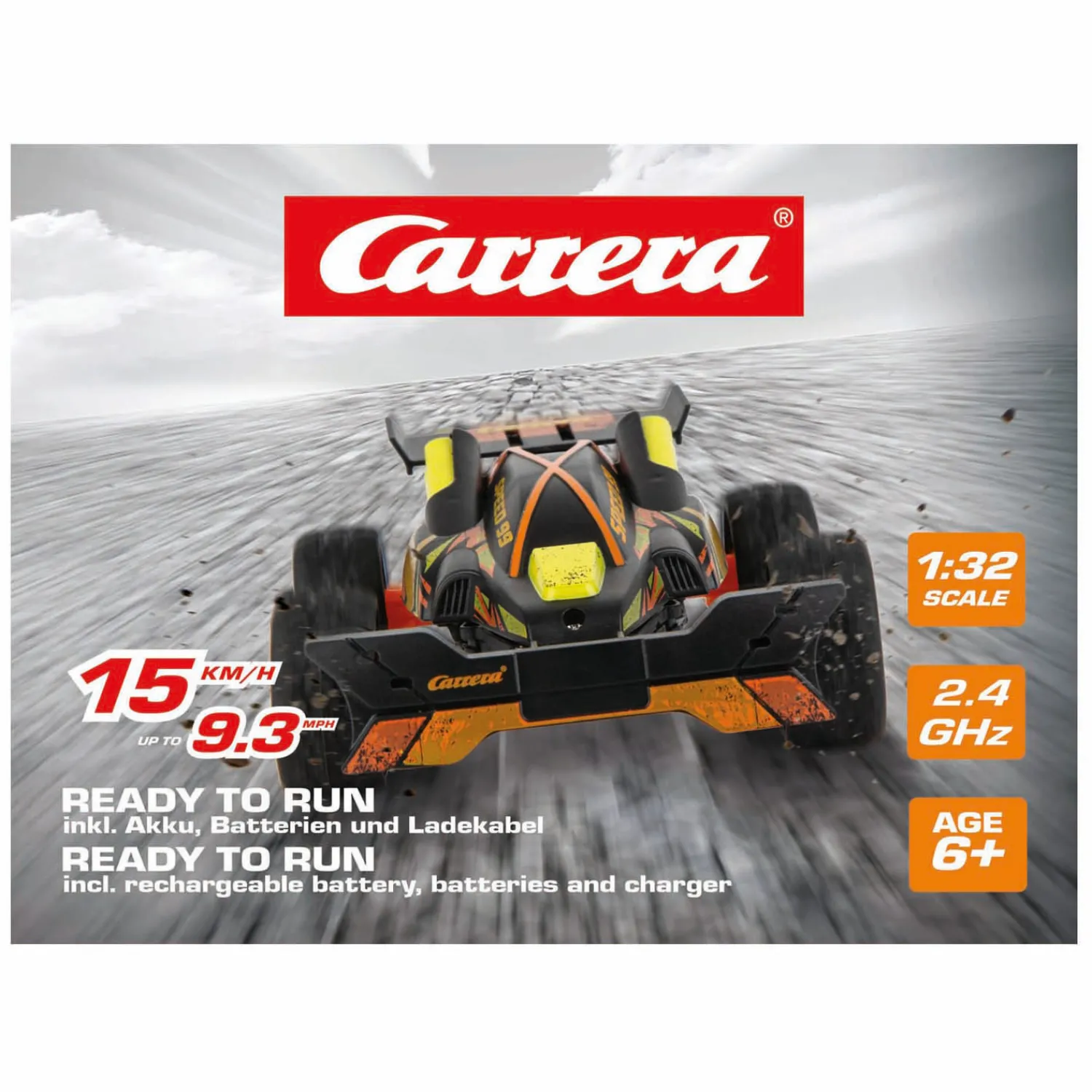 Carrera RC 2,4GHz High Speed Car + Ramp 1:32 Hot