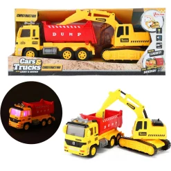 Cars & Trucks Kiepwagen met Graafmachine><noscript><img width=