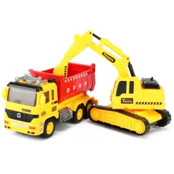 Cars & Trucks Kiepwagen met Graafmachine><noscript><img width=