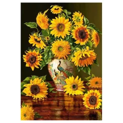 Selecta Castorland Legpuzzel Sunflowers in a Peacock Vase, 1000st. Discount