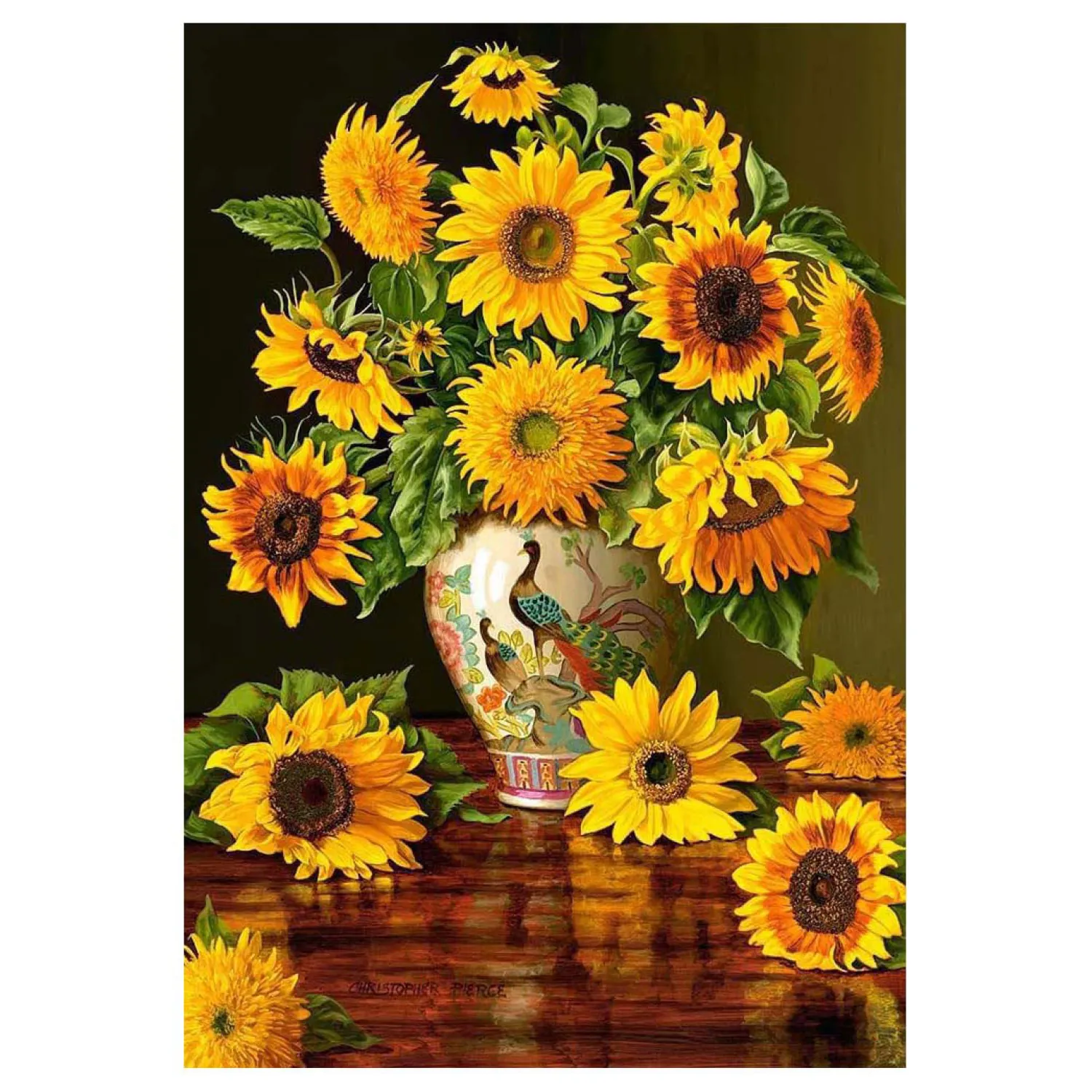 Selecta Castorland Legpuzzel Sunflowers in a Peacock Vase, 1000st. Discount